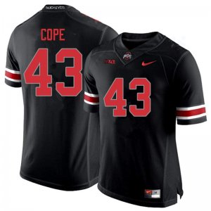 NCAA Ohio State Buckeyes Men's #43 Robert Cope Blackout Nike Football College Jersey ENX1545KY